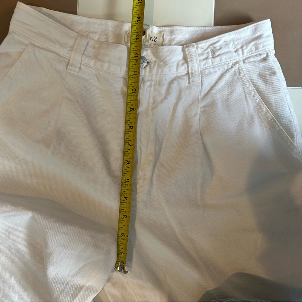 Madewell High Waist White Wide Leg Crop Jeans Size 27T - Picture 8 of 9